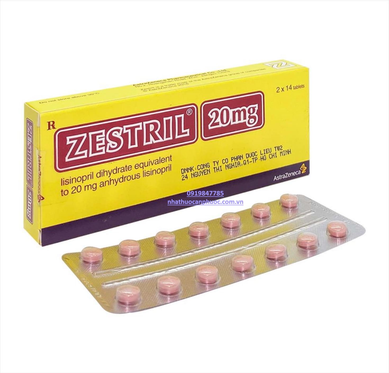 ZESTRIL cpr 20 mg 30 pce