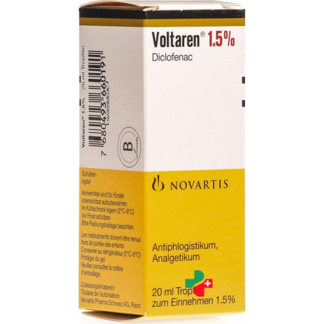 VOLTARENE gouttes 15 mg/ml fl 20 ml