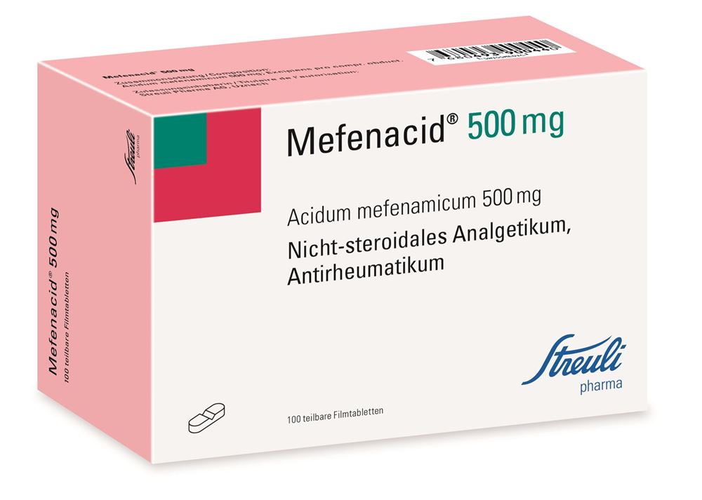 MEFENACIDE cpr pell 500 mg sécables 100 pce