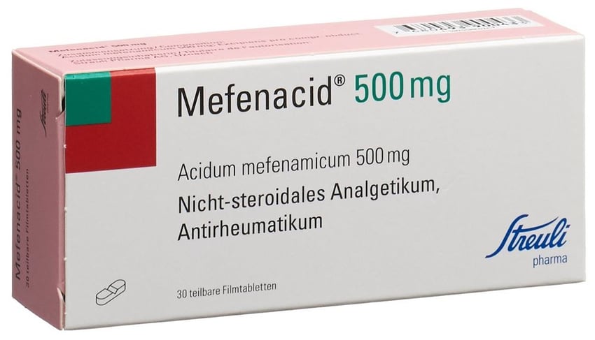 MEFENACIDE cpr pell 500 mg sécables 500 pce