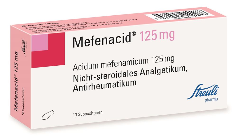 MEFENACIDE supp 125 mg 10 pce