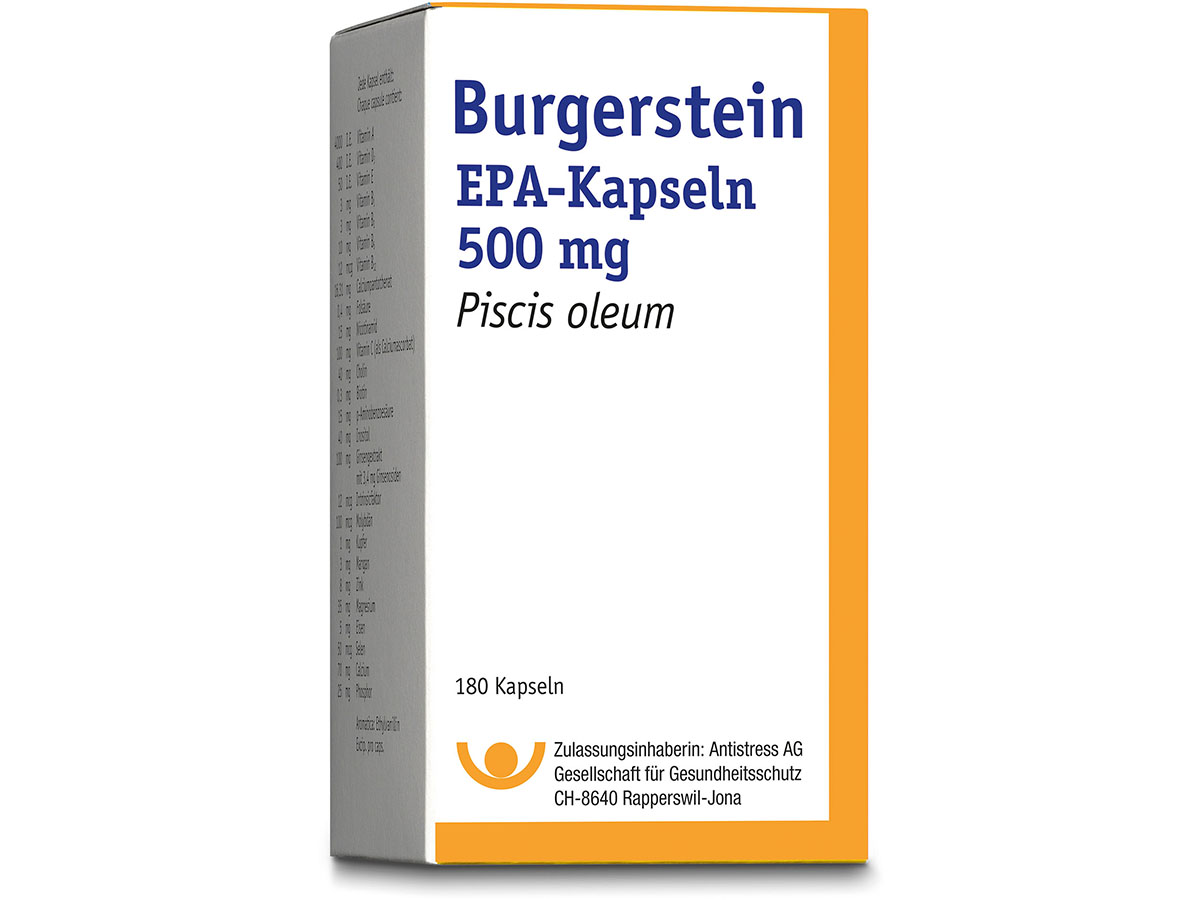 BURGERSTEIN EPA caps moll 500 mg bte 180 pce