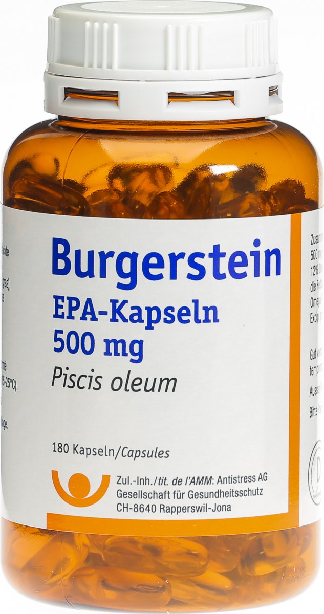BURGERSTEIN EPA caps moll 500 mg bte 180 pce
