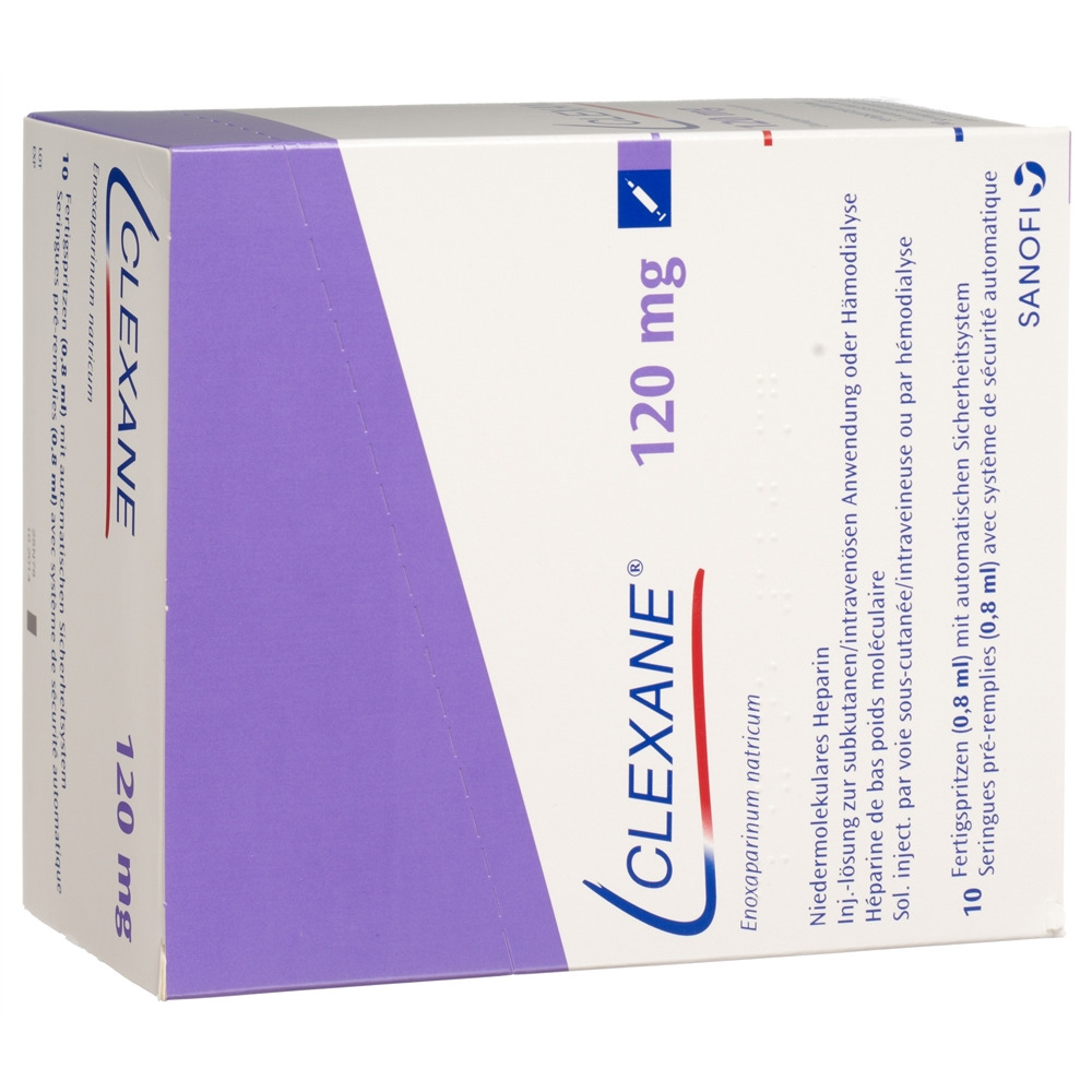 CLEXANE sol inj 120 mg/0.8ml 10 ser pré 0.8 ml