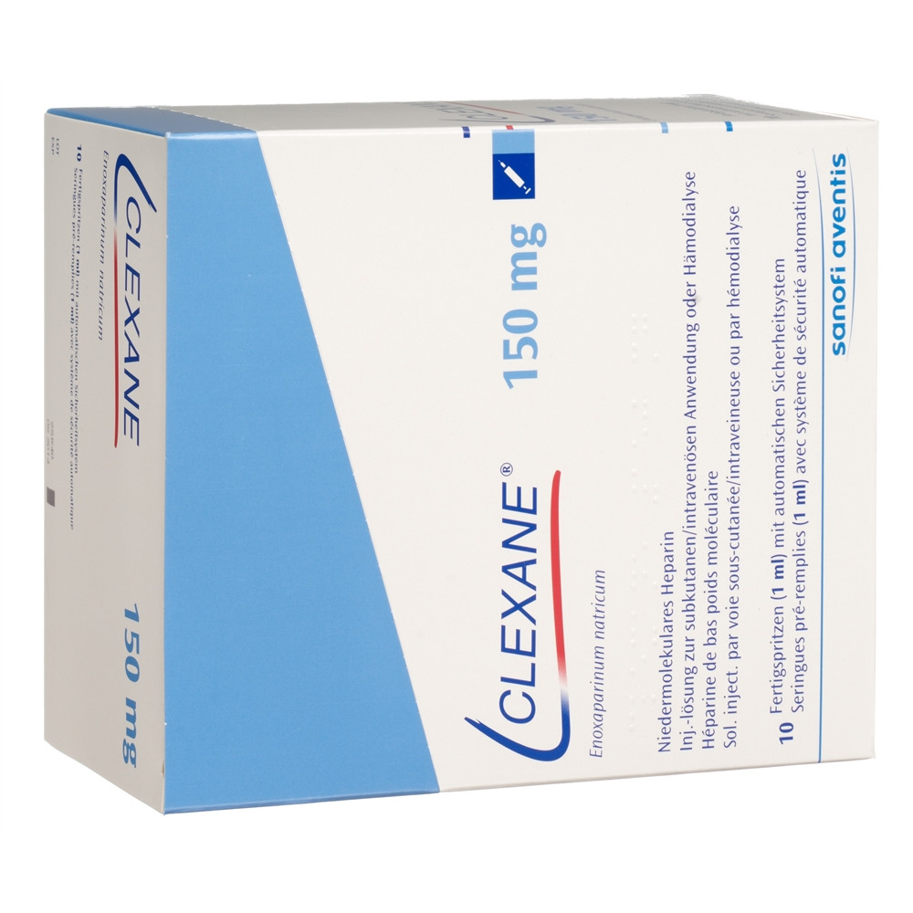 CLEXANE sol inj 150 mg/ml 2 ser pré 1 ml