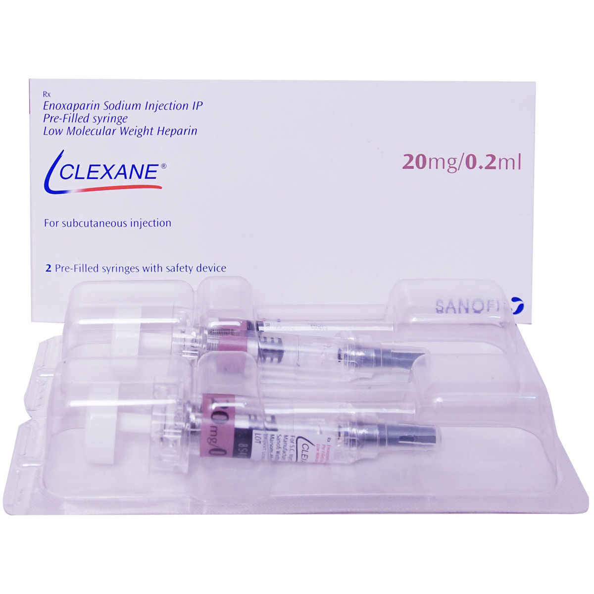 CLEXANE sol inj 20 mg/0.2ml 10 ser pré 0.2 ml