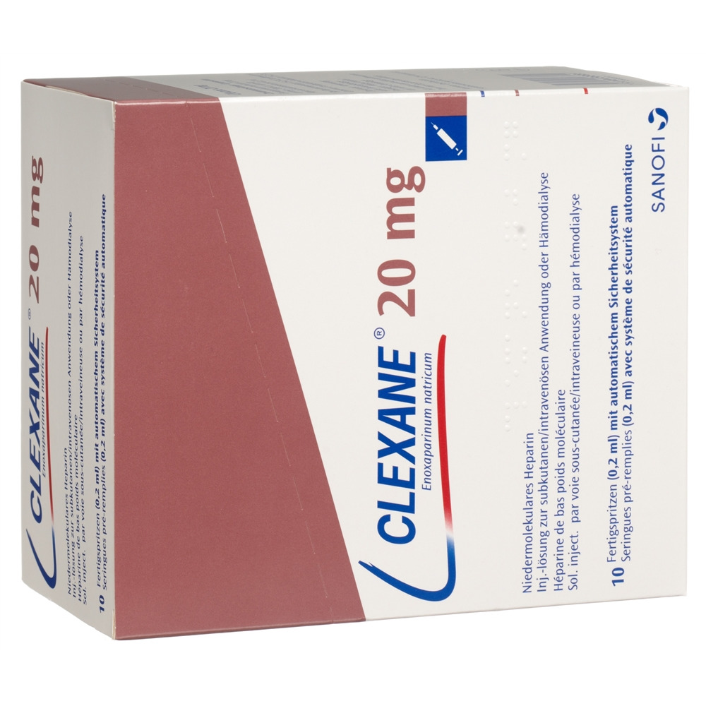 CLEXANE sol inj 20 mg/0.2ml 10 ser pré 0.2 ml