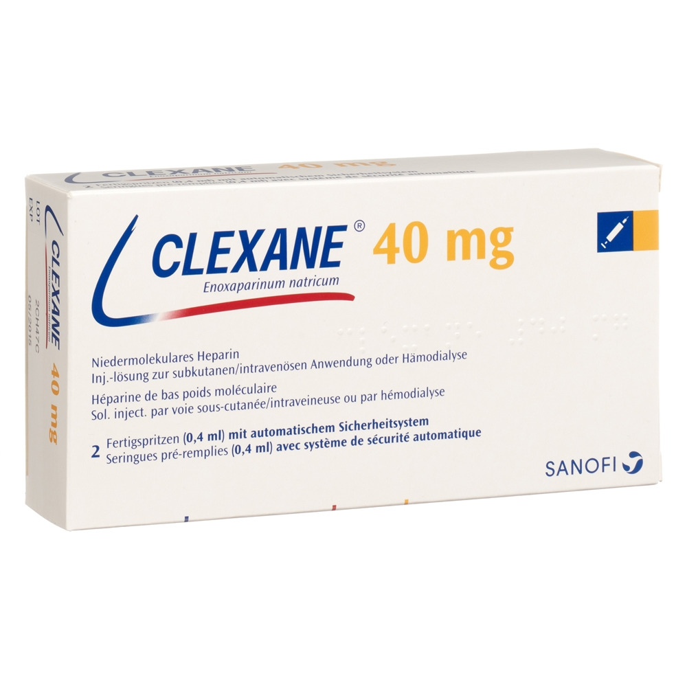 CLEXANE sol inj 40 mg/0.4ml 2 ser pré 0.4 ml