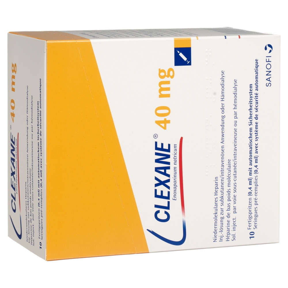 CLEXANE sol inj 40 mg/0.4ml 10 ser pré 0.4 ml