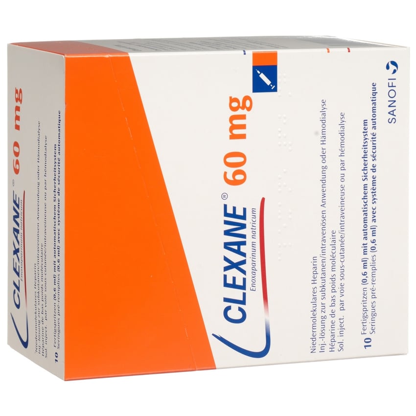 CLEXANE sol inj 60 mg/0.6ml 10 ser pré 0.6 ml