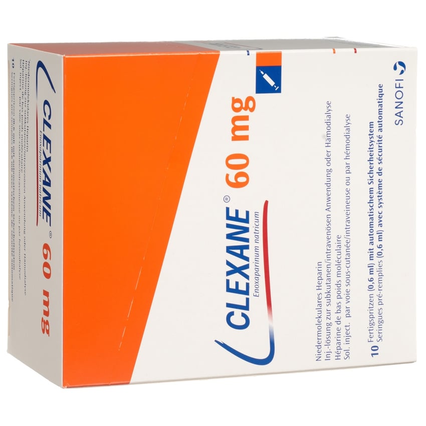 CLEXANE sol inj 60 mg/0.6ml 10 ser pré 0.6 ml