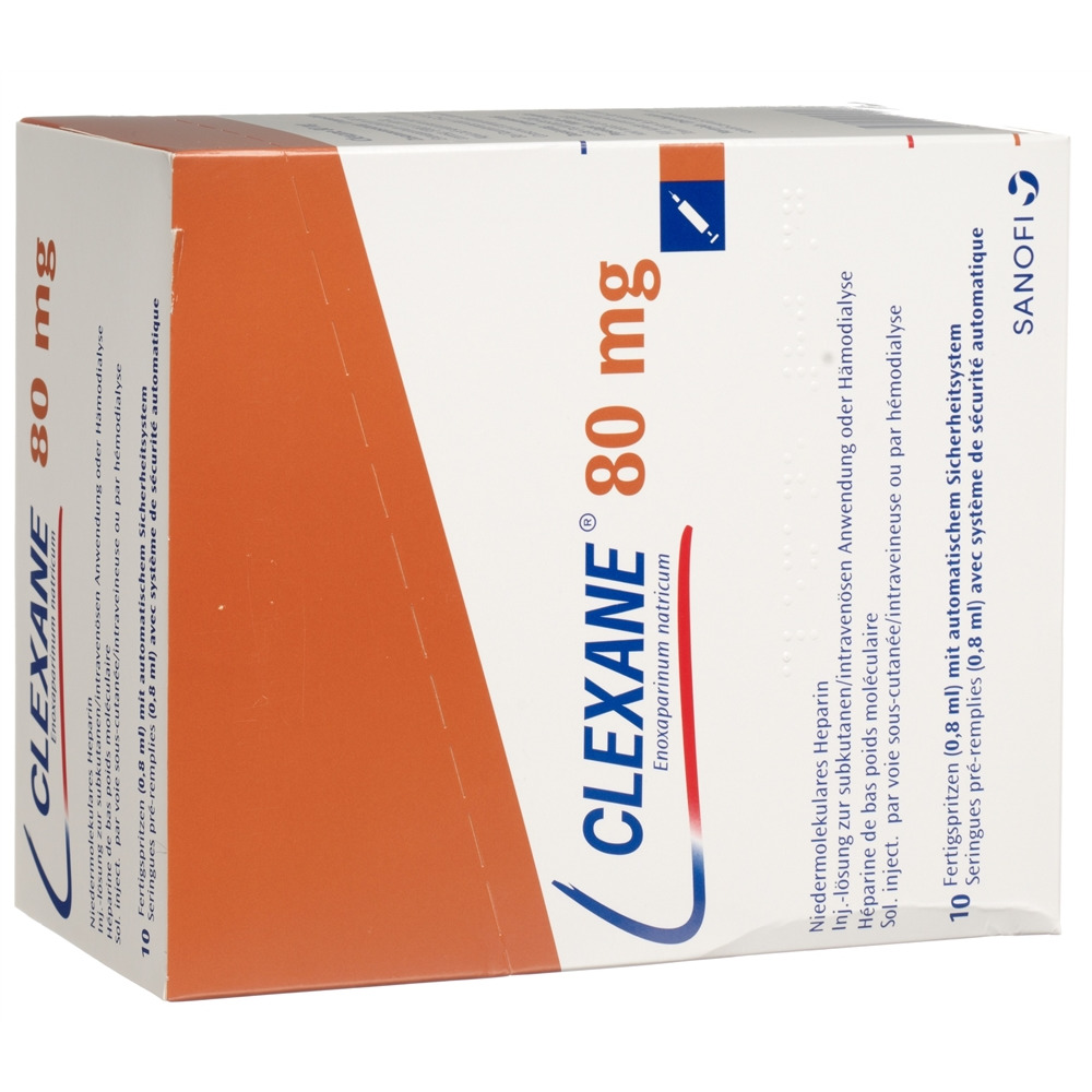 CLEXANE sol inj 80 mg/0.8ml 10 ser pré 0.8 ml