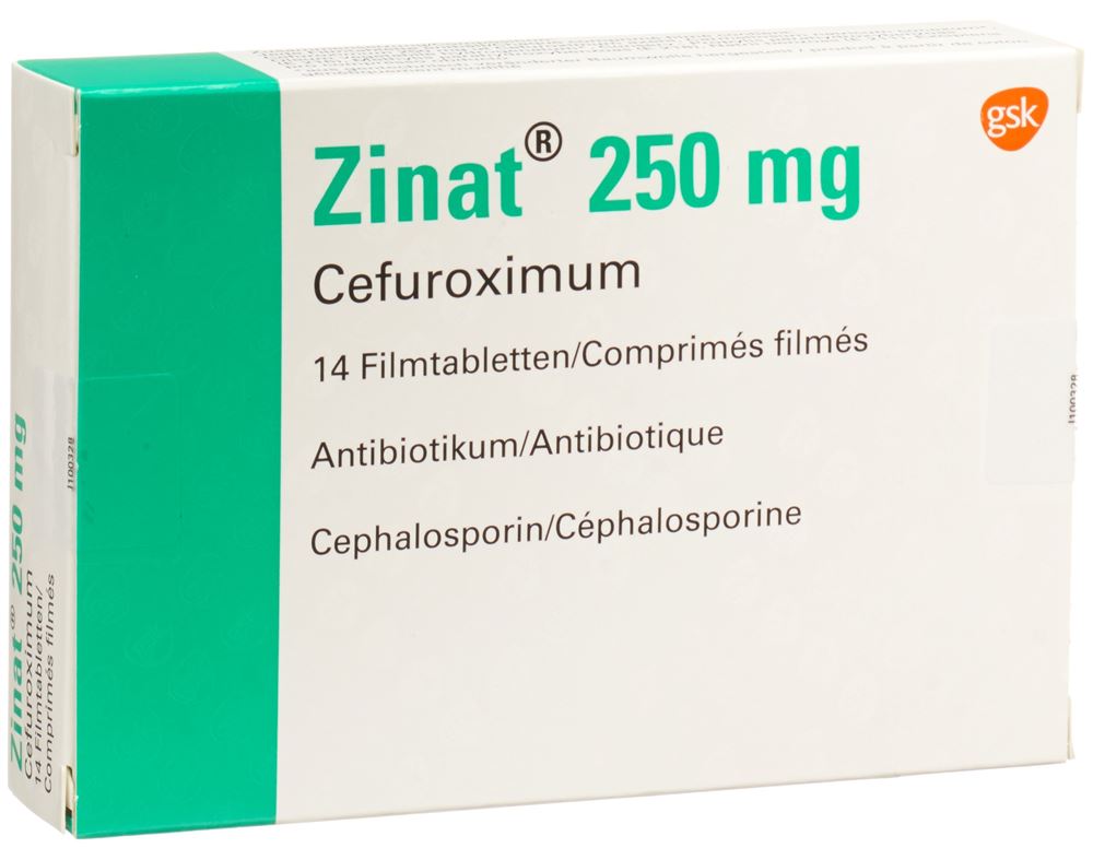 ZINAT cpr pell 250 mg 14 pce