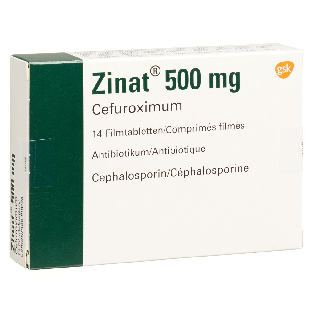 ZINAT cpr pell 500 mg 14 pce