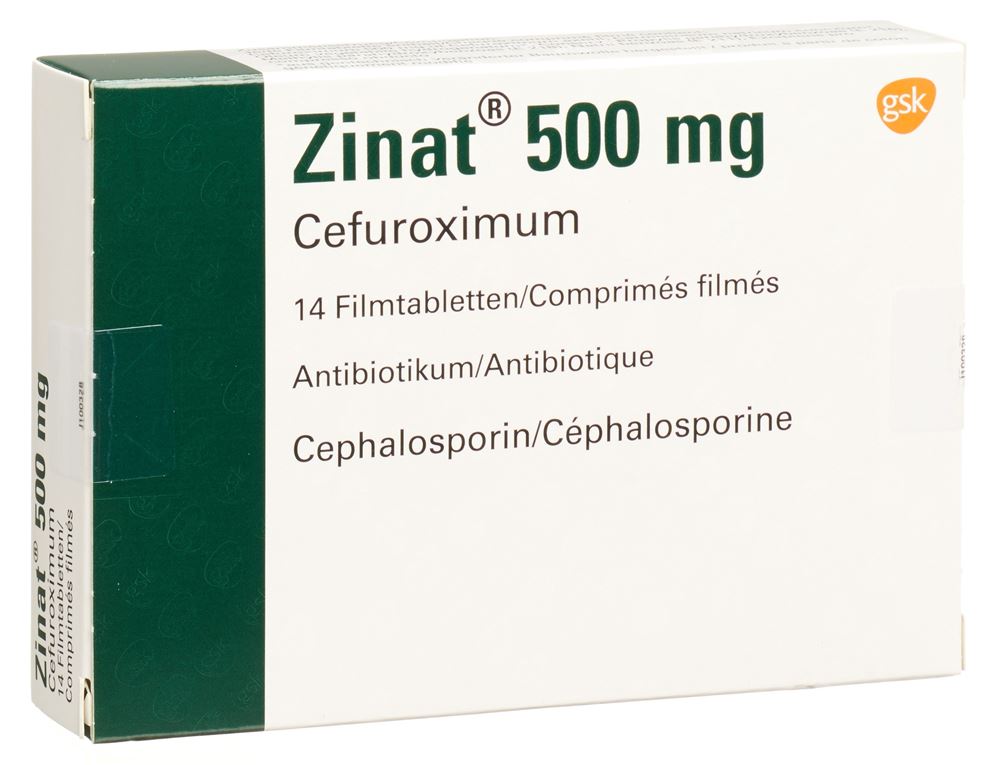 Zinat 500 mg, Filmtabletten