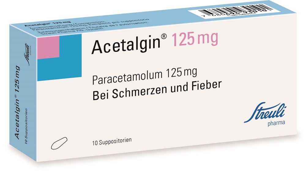 Acetalgin 125 mg, Suppositorien