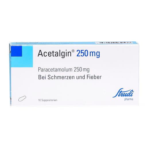 ACETALGINE supp 250 mg 10 pce