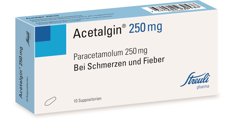 Acetalgin 250 mg, Suppositorien