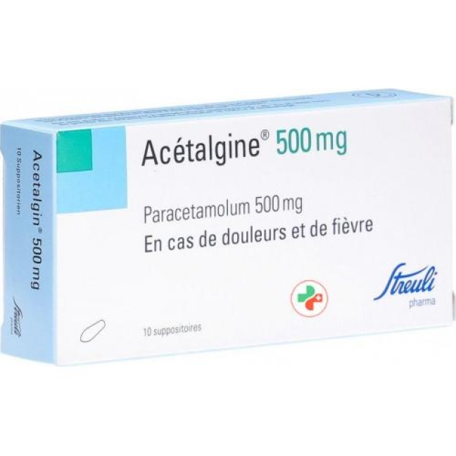 ACETALGINE supp 500 mg 10 pce