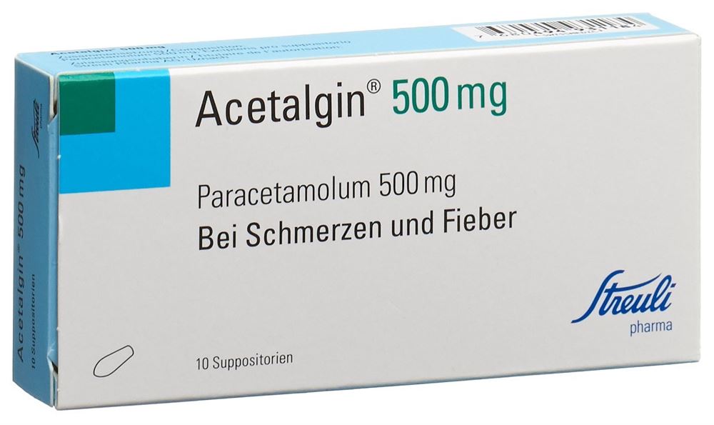 Acetalgin 500 mg, Suppositorien