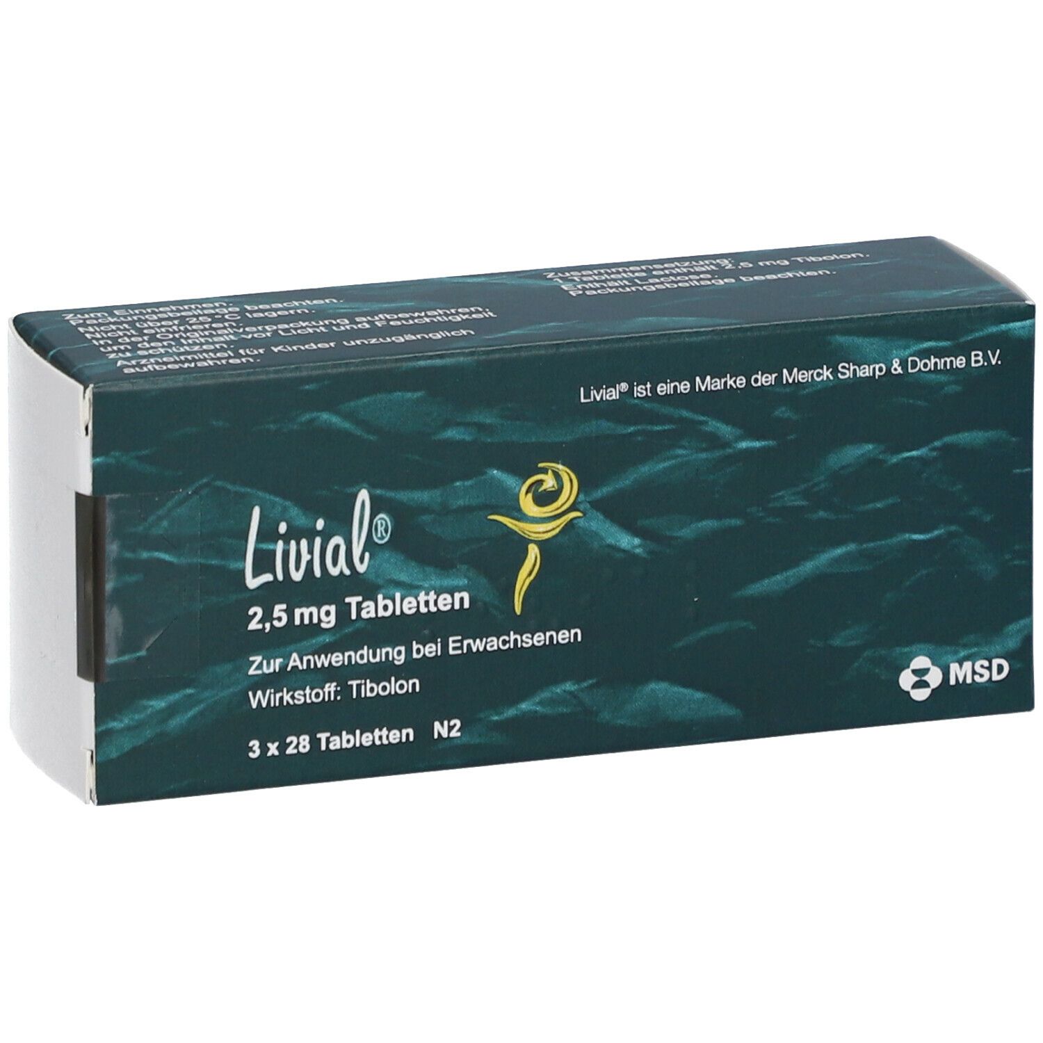 LIVIAL cpr 2.5 mg 3 x 28 pce