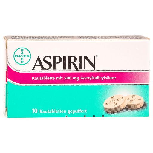 ASPIRINE cpr croquer 500 mg 10 pce