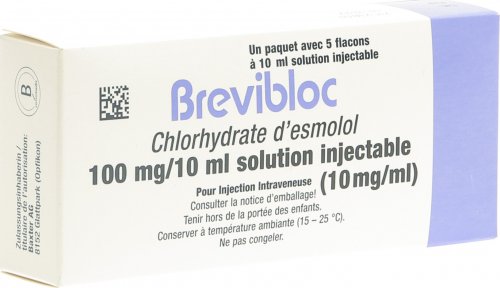 BREVIBLOC sol inj 100 mg/10ml 5 amp 10 ml