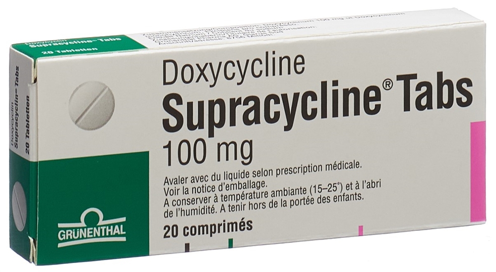 SUPRACYCLINE Tabs cpr 100 mg 20 pce