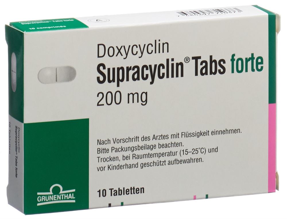 SUPRACYCLINE Tabs forte cpr 200 mg 10 pce