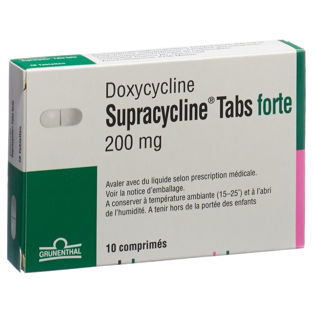 SUPRACYCLINE Tabs forte cpr 200 mg 10 pce