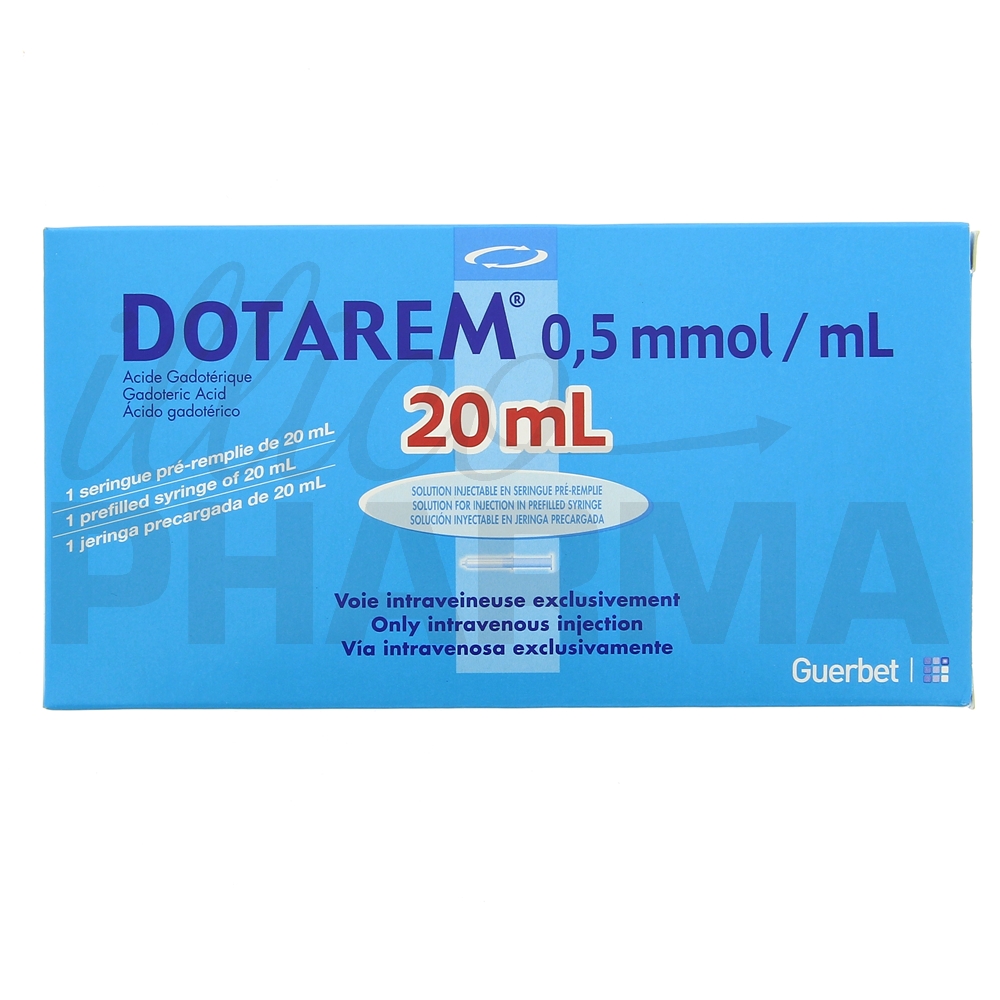 DOTAREM sol inj 5.586 g/20ml ser prê plast 20 ml
