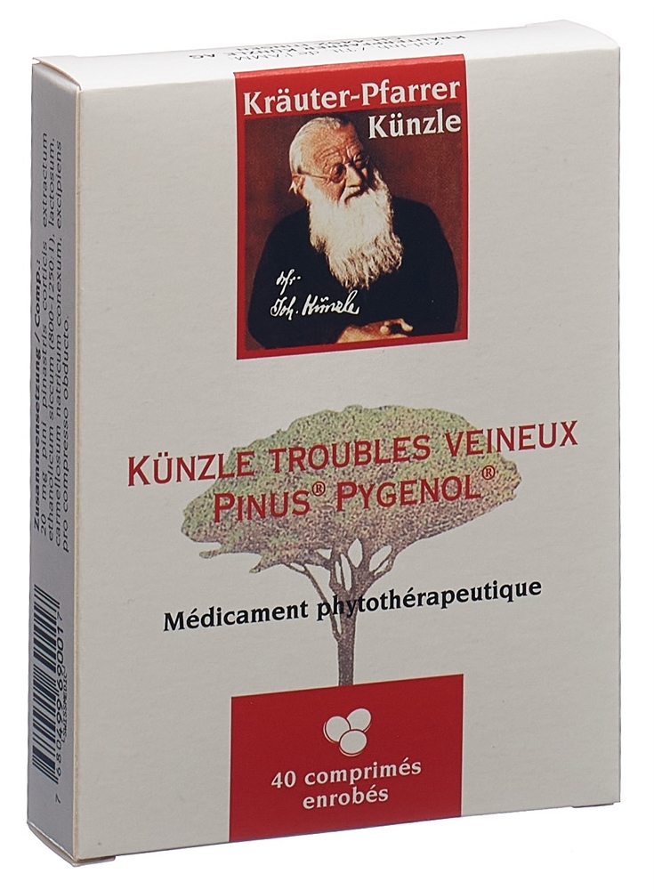 Künzle Venenbeschwerden Pinus Pygenol, überzogene Tabletten