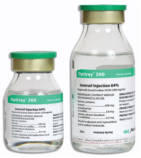 OPTIRAY sol inj 300 mg/ml vial 100 ml