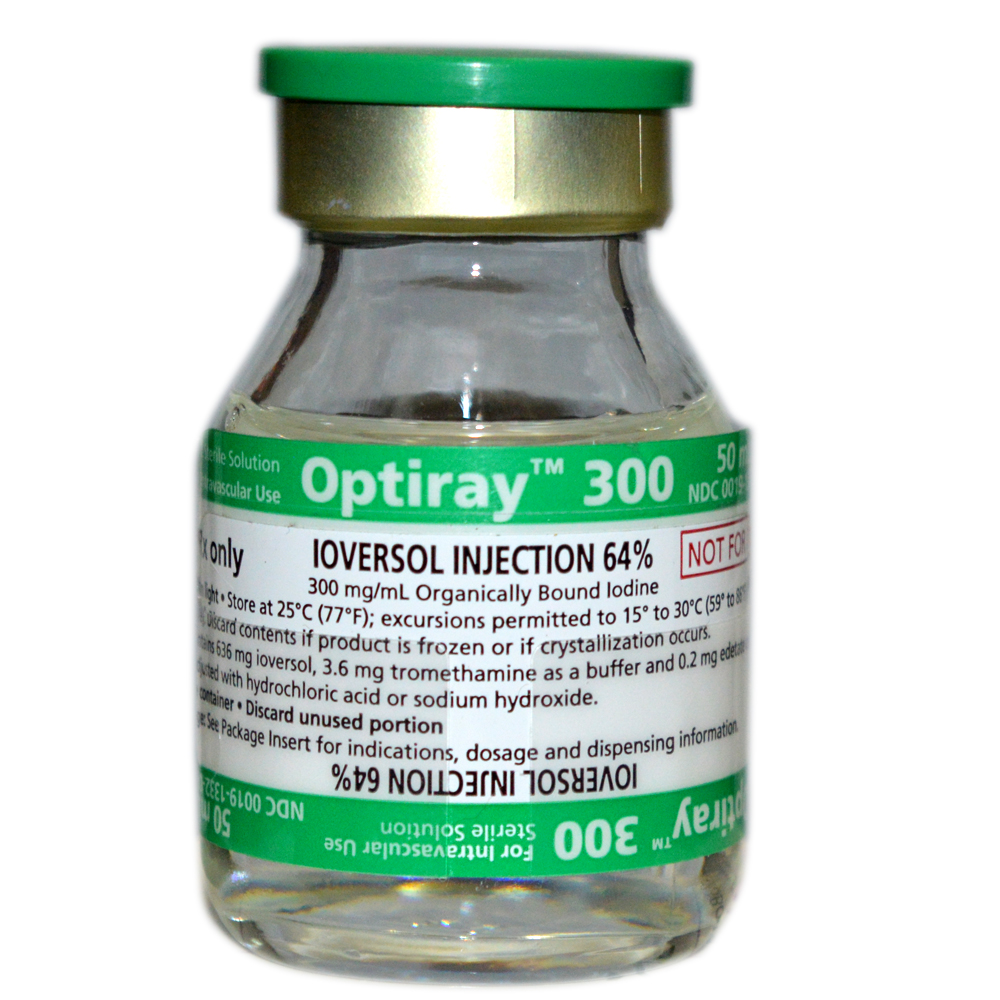 OPTIRAY sol inj 300 mg/ml vial 100 ml