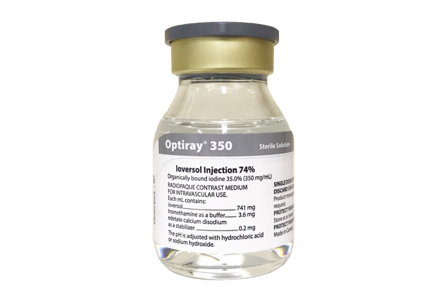 OPTIRAY sol inj 350 mg/ml vial 50 ml