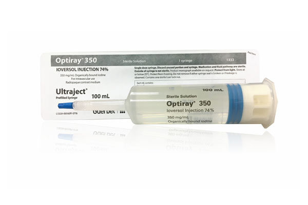 OPTIRAY sol inj 350 mg/ml HP ser pré 125 ml