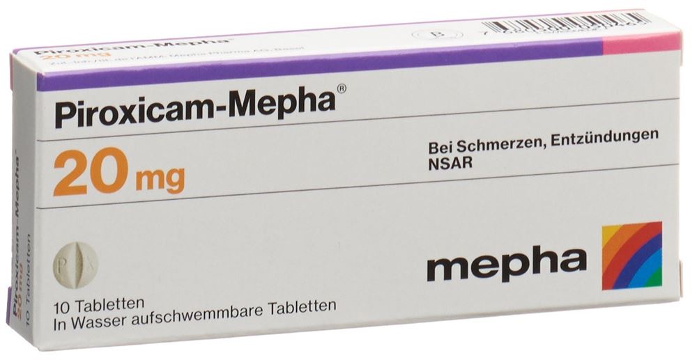 PIROXICAM Mepha cpr 20 mg 10 pce