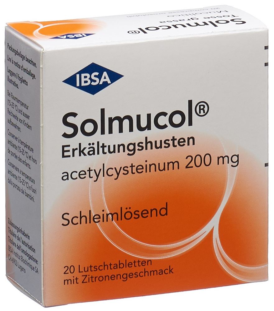 Solmucol tosse grassa 200 mg, pastiglia