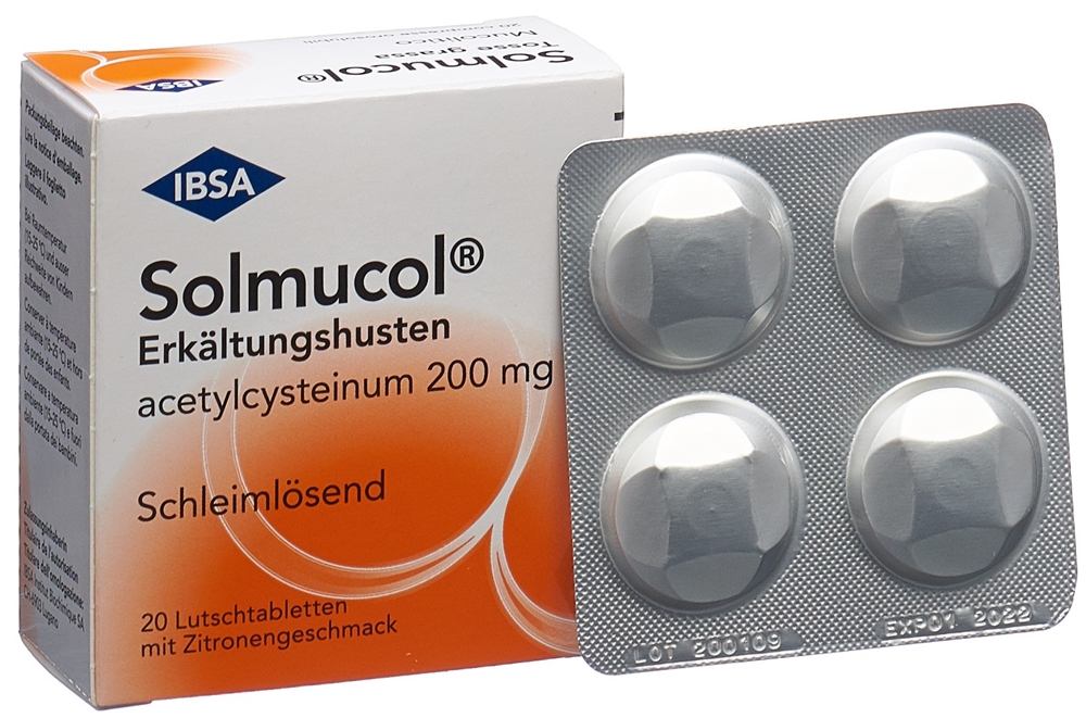 Solmucol tosse grassa 200 mg, pastiglia