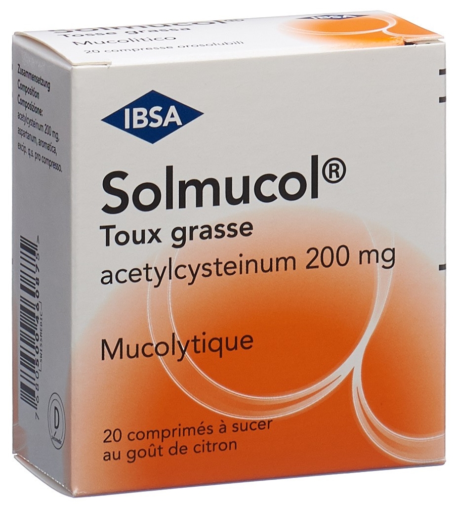 Solmucol tosse grassa 200 mg, pastiglia