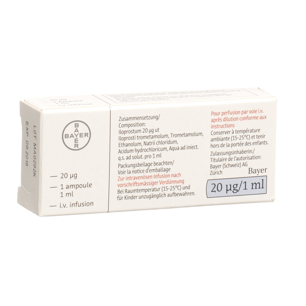 ILOMEDIN conc perf 20 mcg/ml i.v. amp 1 ml