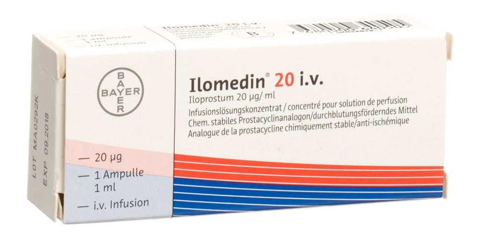 Ilomedin 20 i.v., Konzentrat zur Herstellung einer Infusionslösung