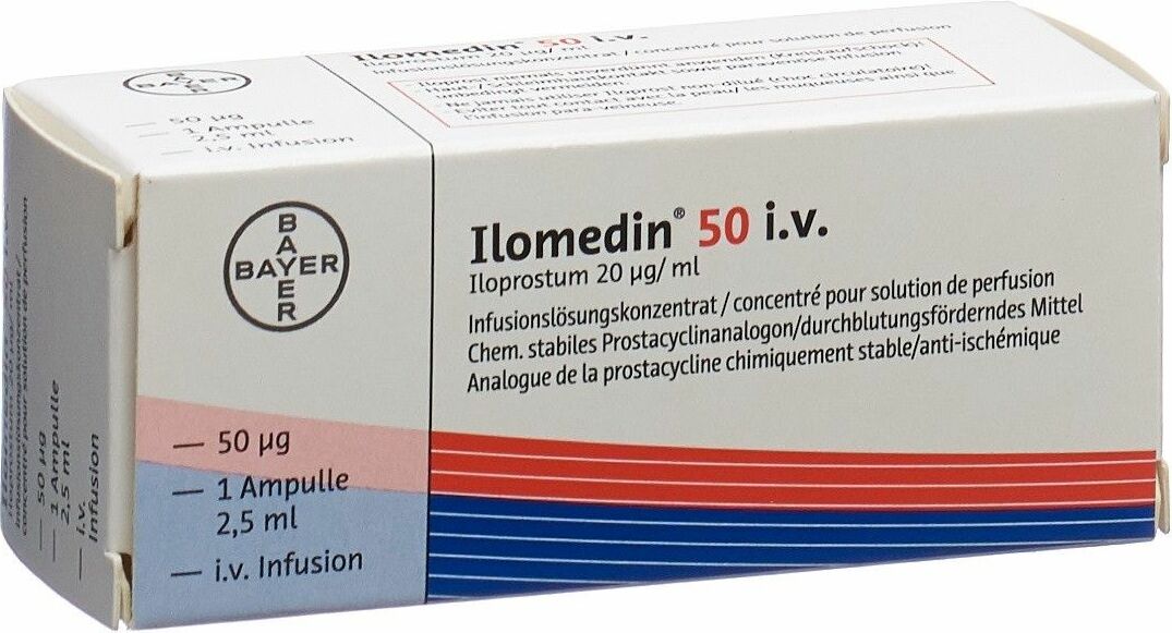 ILOMEDIN conc perf 50 mcg/2.5ml i.v. amp 2.5 ml