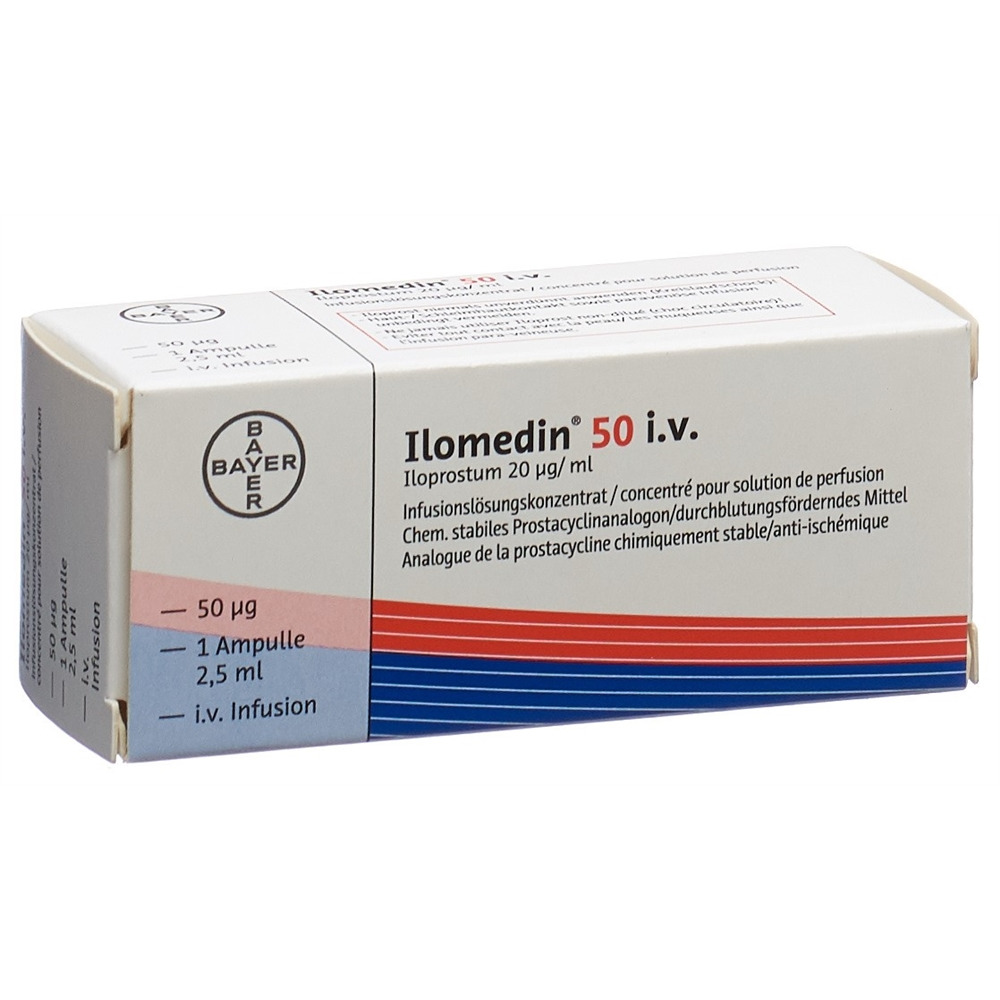 ILOMEDIN conc perf 50 mcg/2.5ml i.v. amp 2.5 ml