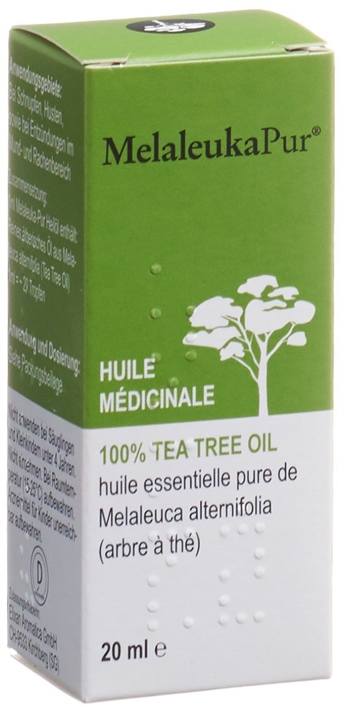 Melaleuka-Pur, Flüssigkeit zur Herstellung eines Dampfes zur Inhalation / einer Gurgellösung
