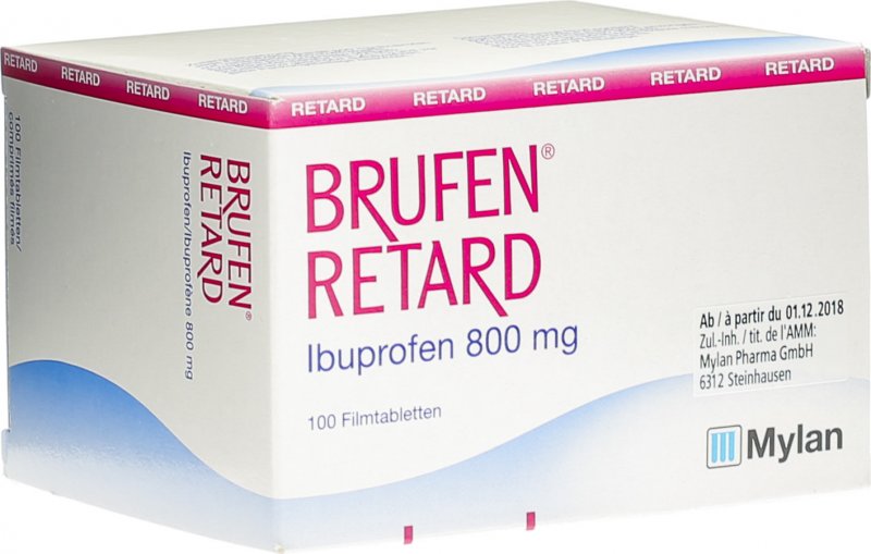 BRUFEN Retard cpr pell ret 800 mg 100 pce