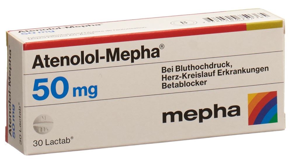 Atenolol-Mepha 50, Filmtabletten