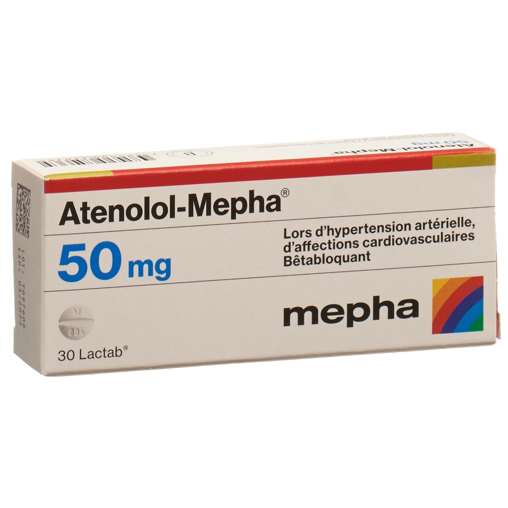 ATENOLOL Mepha Lactab 50 mg 100 pce