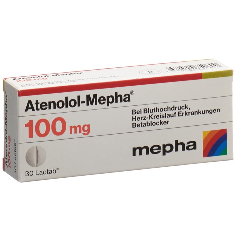 ATENOLOL Mepha Lactab 100 mg 30 pce