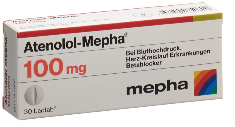 Atenolol-Mepha 100, Filmtabletten